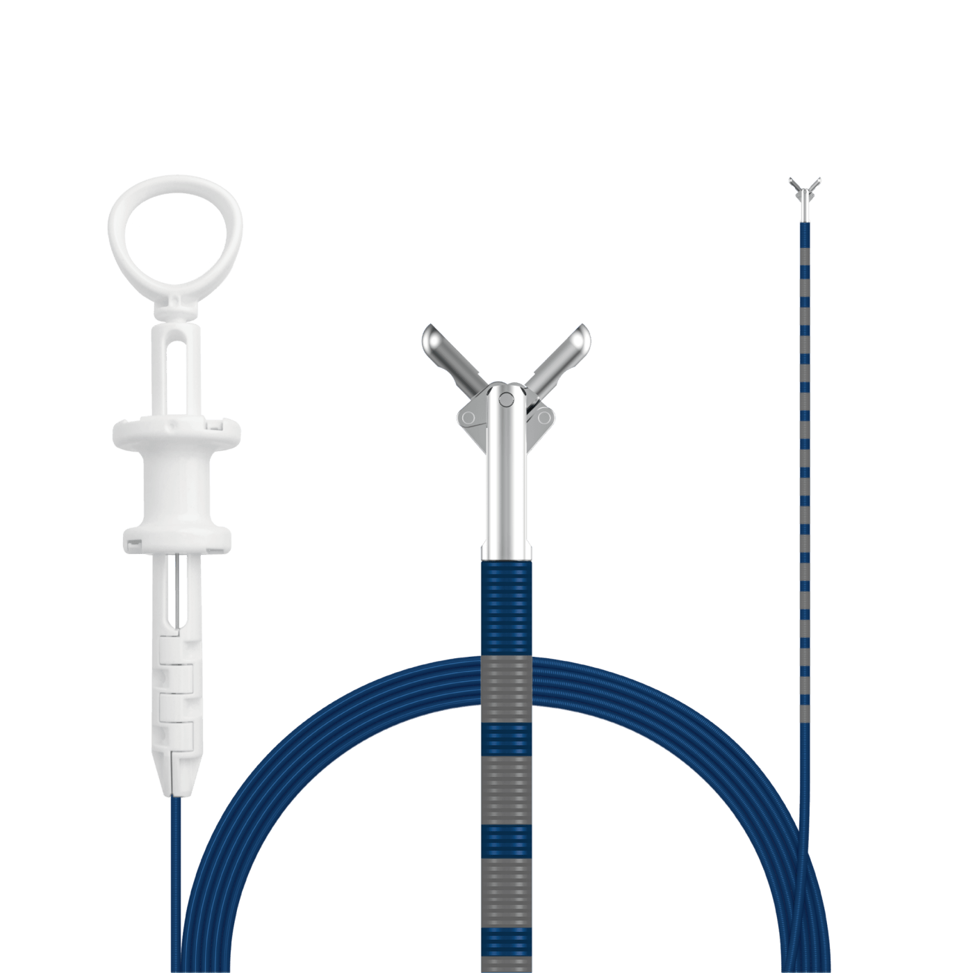 Oval cup no spike, blue coated with grey markers laser printing